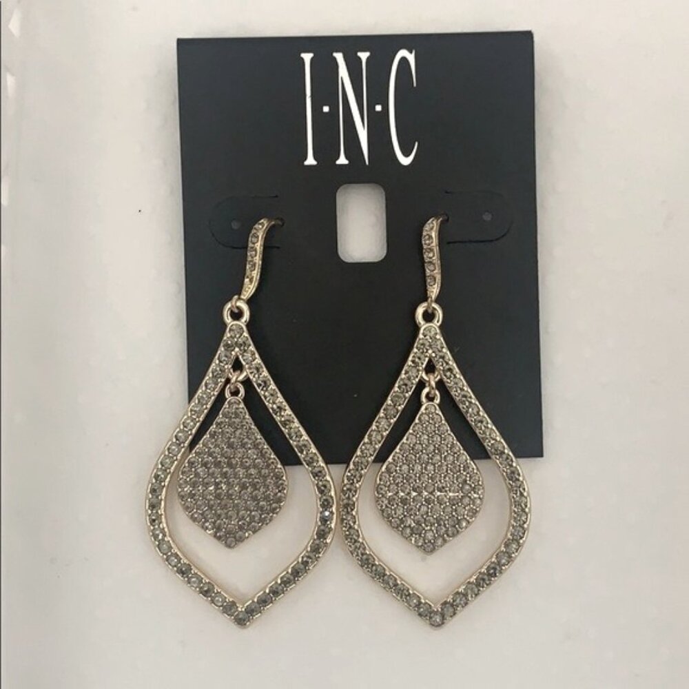 I.N.C. International Concepts Gold-Tone Crystal Drop Earrings